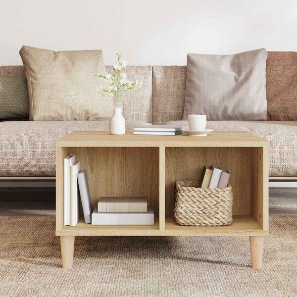 vidaXL Coffee Table Sonoma Oak 60x50x36.5 cm Engineered Wood