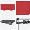 vidaXL Retractable Awning Manual Red 350 x 250 cm Fabric