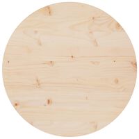 vidaXL Table Top Ø60x2.5 cm Solid Wood Pine