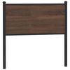 vidaXL Headboard Brown Oak 90 cm Engineered Wood and Steel