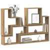 vidaXL Wall Shelf Wall-mounted Artisan Oak 96 x 12 x 64 cm