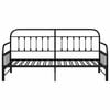 vidaXL Daybed Frame Black 100 x 200 cm Powder-Coated Steel