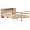 vidaXL Bookcase Bed without Mattress 140x190 cm Solid Wood Pine