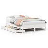 vidaXL Bed Frame without Mattress White 140x190 cm Solid Wood Pine