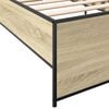 vidaXL Bed Frame without Mattress Sonoma Oak 75x190 cm Small Single