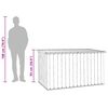 vidaXL Garden Storage Box Grey 171x99x93 cm