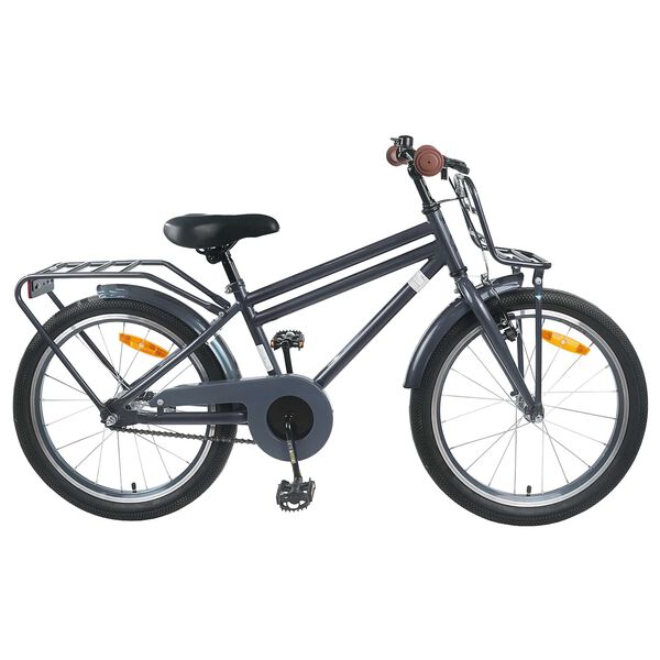 vidaXL Kids Bike 18'' for 5-7 Years Old Dark Grey