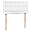 vidaXL Box Spring Bed with Mattress White 90x190 cm Faux Leather