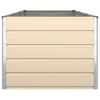 vidaXL Planter Ivory 290 x 100 x 75 cm Galvanised Steel