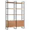 vidaXL 4-Tier Bookcase 124x30x180 cm Rough Mango Wood