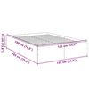 vidaXL Bed Frame without Mattress White 135x190 cm Double