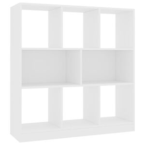 vidaXL Book Cabinet White 97.5x29.5x100 cm Engineered Wood