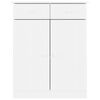 vidaXL Shoe Cabinet ALTA White 77x35x96 cm Solid Wood Pine