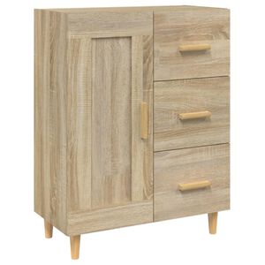 vidaXL Sideboard Sonoma Oak 69.5x34x90 cm Engineered Wood