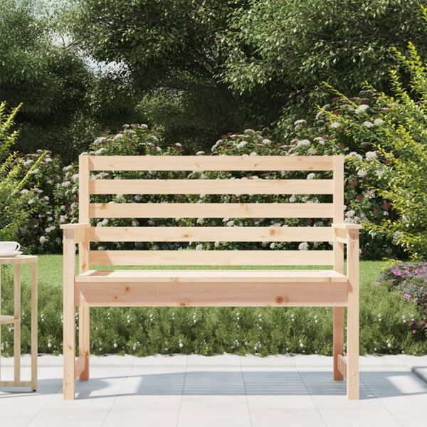 vidaXL Garden Bench 109x48x91.5 cm Solid Wood Pine
