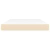 vidaXL Pocket Spring Bed Mattress Medium Cream 140x190x20 cm Fabric