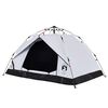 vidaXL Camping Tent Dome 3-Person White Blackout Fabric Quick Release