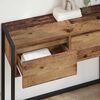 vidaXL End Table with Drawer Old Wood 100 x 36 x 75 cm Engineered Wood