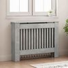 vidaXL Radiator Cover Concrete Grey 112 x 19 x 81.5 cm Engineered Wood