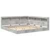 vidaXL Bookcase Bed Concrete grey 180 x 200 cm Engineered Wood