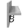 vidaXL Wall-Mounted Coat Rack Grey Sonoma 80 x 10.5 x 18 cm