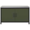 vidaXL Kitchen Storage with Shelf Olive Green 90 x 50 x 53 cm Steel