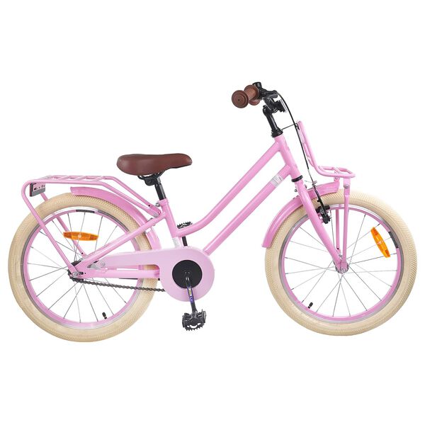 vidaXL Kids Bike 22'' for 7-12 Years Old Light Pink