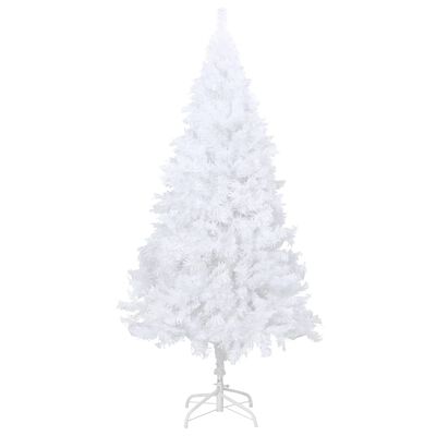 vidaXL Artificial Pre-lit Christmas Tree with Thick Branches White 150 cm