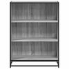 vidaXL Book Cabinet Grey Sonoma 80.5x35x107.5 cm Engineered Wood