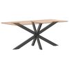 vidaXL Dining Table Leg Spider Shape Anthracite 150x78x(72-73) cm Steel