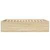 vidaXL Bed Frame without Mattress Sonoma Oak 135x190 cm Double