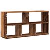 vidaXL Wall Shelf Old Wood 100x25x50 cm Engineered Wood