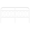 vidaXL Metal Replace Headboard White 193 cm