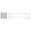 vidaXL Outdoor Dog Kennel with Roof Silver 10x6x2.5 m Galvanised Steel