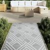 vidaXL Outdoor Carpet ARAKIL Grey 120x180 cm PP