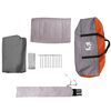 vidaXL Camping Tent 2-Person Grey Waterproof