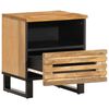 vidaXL Bedside Cabinet 40x33x46 cm Solid Wood Rough Mango