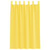 vidaXL Voile Curtains with Loops 2 pcs Yellow 140x175 cm