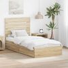 vidaXL Storage Bed with Drawer Sonoma Oak 100 x 200 cm Engineered Wood