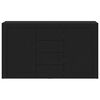 vidaXL Sideboard with Drawer Black 120 x 36 x 69 cm Engineered Wood
