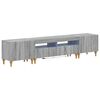 vidaXL 3 Piece LED TV Cabinet Grey Sonoma Engineered Wood