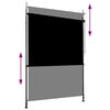 vidaXL Outdoor Roller Blind 150x270 cm Anthracite