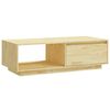 vidaXL Coffee Table | Natural | Solid Pinewood | Medium | Storage | Coffee Table