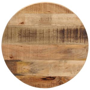 vidaXL Table Top &Oslash; 40x3.8 cm Round Solid Wood Rough Mango