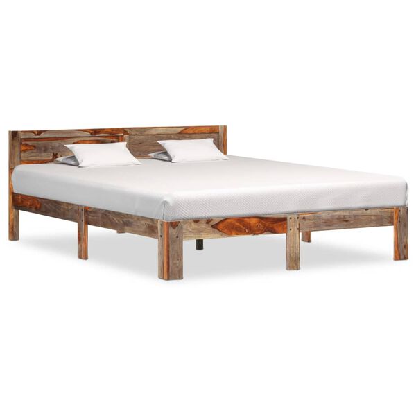 vidaXL Bed Frame without Mattress Solid Wood 160x200cm
