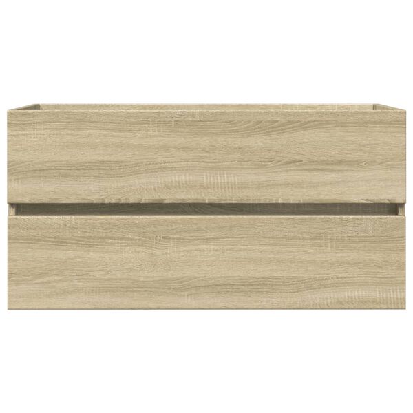 vidaXL Sink Cabinet Sonoma Oak 90x38.5x45 cm Engineered Wood