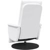 vidaXL Massage Recliner Chair with Footrest White Faux Leather