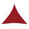 vidaXL Sunshade Sail Oxford Fabric Triangular 4x4x4 m Red