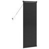 vidaXL Window Blind with Curtains Manual Black Aluminium