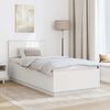 vidaXL Bed Frame with Headboard White 90 x 200 cm Engineered Wood